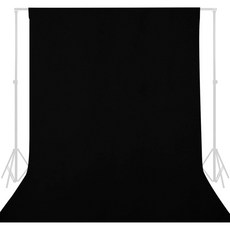 VEIDADZ 스탠다드 촬영용 배경천, 1개, 블랙 배경천 3*3m