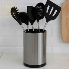 왅자마켓 회전 물빠짐 조리도구 정리함 조리도구꽂이
