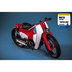 【616toys】 TrickyMan 1/6 202405 Super Cub 復古摩托車, 紅, 1個