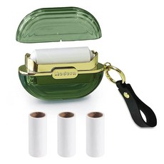 Modixun 핸드 스트랩이 있는 양면 여행용 휴대용 린트 롤러 재사용 가능한 미니 엑스트라 스티키 개 고양이 애완동물 털 제거기 의류 가방 먼지 퍼즈 털용 럭셔리 보풀 리