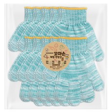 장갑이네 국내생산 꼬마손 어린이 면장갑 키즈 작업장갑 체험학습 텃밭 가드닝 갯벌 체험 장갑 초록 10켤레, 초록 S(만5세 이하) 10켤레(묶음), 1개