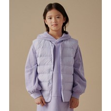 무신사 스탠다드 MUSINSA STANDARD KIDS 라운드 넥 라이트 다운 베스트 [라벤더] MKBDVBK15-LV 475415