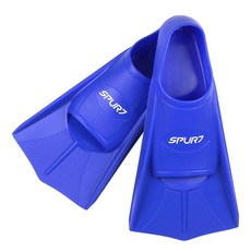 스퍼트 훈련용 숏핀 실리콘 수영 오리발 BLU + 망사가방 증정 스노클링/다이빙 오리발, 35-36 (230-235mm)