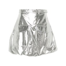 라반 메탈릭 A라인 미니 스커트