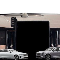 볼보 XC90 XC60 S90 페리후 차량용 휴대폰 스크린 거치대 마운트 (25년~), 전용 마운트+연장볼타입+맥세이프합금거치대, 1세트