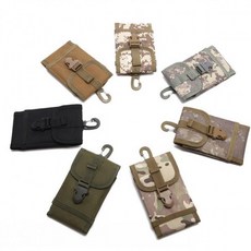 밀리터리 아웃도어 스마트폰 수납 포켓 보조가방, 후크버클_ACU