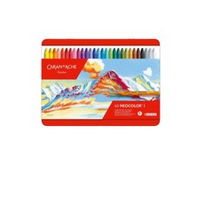 CARAN D'ACHE卡達 NEOCOLOR I 專業級油性蠟筆40色組 (7000.340) 瑞士製 繪畫 塗鴉 色彩鮮明, 1個, 40