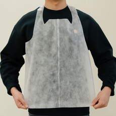 김가상점 국산 접이식 일회용 부직포 앞치마, 500개, 블랙