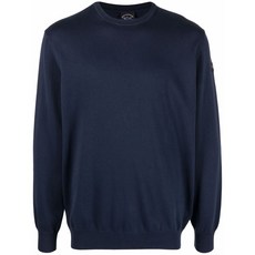 폴앤샤크 로고 패치 크루 넥 스웨터