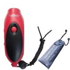 Fryxinte 可調音電子哨 哨子 電子哨子 裁判哨 足球裁判哨, 紅色, 1個