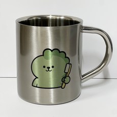 올스텐 손잡이 양치컵 신학기준비물 스텐 물컵 어린이양치컵, 1개, 디자인9번