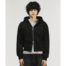 [시그니처]투웨이 크롭 후드 집업[블랙]