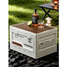 여성와이드정장세트 Youqin 캠핑 보관 상자 자동차 트렁크 뚜껑 상자가있는 대용량 초대, 03 유백색 대형 소재가 두꺼워 ⭐