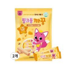 핑크퐁 아기상어 까꿍 유산균 크리스피롤 24입, 치즈맛, 120g, 2개