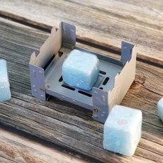 1인용 미니 야외 화로 스토브, 고체알콜스토브, 1개