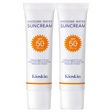 엑소좀 특허성분 모공개선 워터리 수분선크림 백탁없음 남녀공용 모공축소 데일리 무자극 SPF 50+ PA ++++, 2개, 50ml