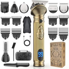 리호요 수염 턱수염 그루밍 면도 트리머 면도기 키트 REHOYO Beard Trimmer for Men, Gold
