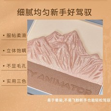 原畫師山高光修容盤一體盤 閃粉臉部提亮啞光細閃鼻影陰影三合一, 1個