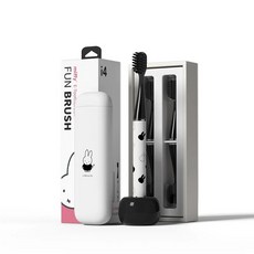 pow i4 울트라 여행용 칫솔 케이스 전동 세라믹 받침대 슬림 IPX7방수, R. Miffy White 칫솔 헤드6 스토리