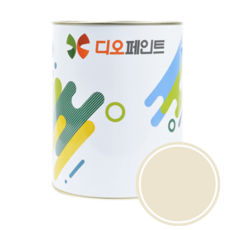 디오페인트 광택스 가구 방문 몰딩 수성 반광 페인트, 1개, 1L, 뉴트럴9 (버터크림)