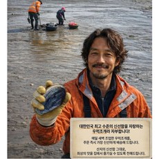 우럭조개 1kg 자연산 조개 남해안 당일채취 해감 [명교수산], 1개