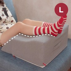 부끼싹 발쿠션 다리베개 라지사이즈 50x55x26cm, 진그레이, 진그레이, 1개
