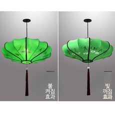 중식당 인테리어 홍등 천장 전등갓 전통 식당, 50호 그린 손그림