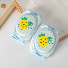 兒童護膝護肘套組，網眼透氣，適用嬰幼兒學步爬行防摔, 菠蘿恐龍, 1個