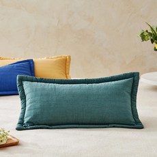 모던하우스 야탑점 사그락 고밀도 바이오워싱 사각 메밀베개 _ CV0424012, 1개, 그린