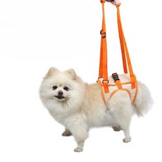 강아지 뒷다리 보조기구 부품 재활 바퀴 견인 의족, 1개, 오렌지 S (3.5kg 이하), 상세페이지 참고