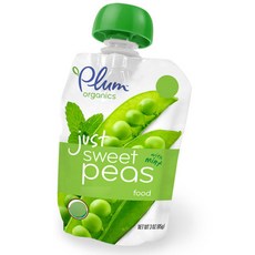 플럼오가닉스 유기농 파우치 1차 85 g, 저스트 스위트 피, 1개