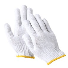 DK KC 면장갑 60g 고급면사 올풀림방지 오버록 100켤레, 노랑, 100개