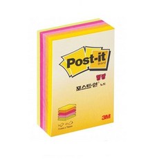 3M 포스트잇큐브노트형광CU-32(45장 5색상 51x76mm) 325821, 단품, 형광, 45장
