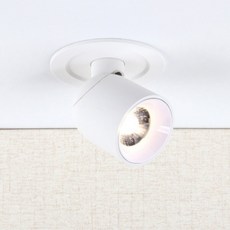 매장 주택 카페 COB LED 매입등 화이트 실내조명 천장매입등 사무실, 전구색 3000K