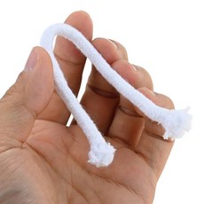 10개 1/4인치 오일 램프 심지(홀더 포함) 15cm 면 땋은 심지(파라핀 알코올 캔들 버너 티키 토치 캔들 부품