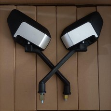 電動車加寬後視鏡 雙色黑杆, 雙色黑杆5付, 1個