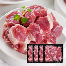 한돈 돼지고기 찌개용 (냉장), 4개, 500g