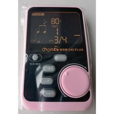 小天使 Cherub WSM-240 PLUS 電子節拍器調音器, 粉紅簡體中文版, 1個
