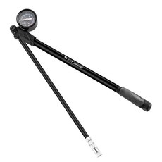 WEST BIKING 계기 & 호스를 가진 300PSI 고압 자전거 공기 포크 충격 펌프, 1개, Black
