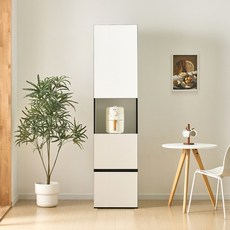 집무드 도피오 월플렉스 비스포크 2단서랍 주방 수납장 500, 크림화이트, 코타화이트