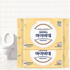 크리넥스 마이비데 키즈 물에 녹는 비데티슈, 2개, 40개입, 55g