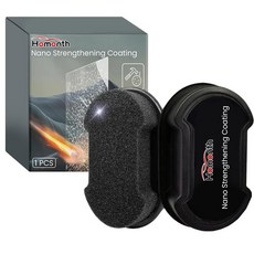 나노 코팅 원웨이 미러 윈도우 자동차 거울 스폰지 세차 유지 보수용 광택제 스폰지 (Color-Black Ships From-China Mainland), 1개
