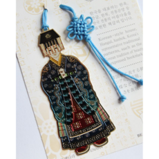 온화담 전통 책갈피 북클립 금장 문양 외국인 친구 선물 기념품, 1개, 왕즉위