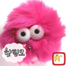 알탱고 [귀여운 먼지]인형 헬멧 부착형 레포츠용 선물용, 핫핑크