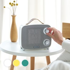 솔리드 미니 온풍기 S-P1500 욕실 화장실 미니 발난로 난방기 가정용 PTC 전기히터 팬히터, 1. 화이트, 컬러