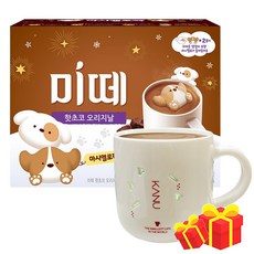 미떼 핫초코 오리지날 마시멜로팩 강아지 10T+윈도우머그, 1개, 10개입