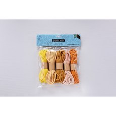 3mm 폴리에스터 코드 5in1 소분 세트 촘촘우동실 소분 팔찌만들기 키링 마크라메 매듭 재료, 01. Caramel