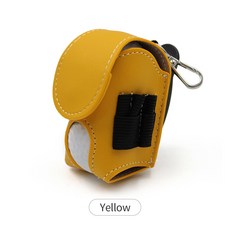 [순이야] C.야외 휴대용 허리 골프 공 케이스, 옐로우, 1개