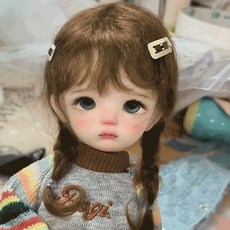 BJD 六分人形娃娃，可動素體, 1個, 裸娃：不化妝,淺普