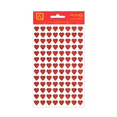 세모네모 모양견출지10-328-2R 4매 적색_8x9